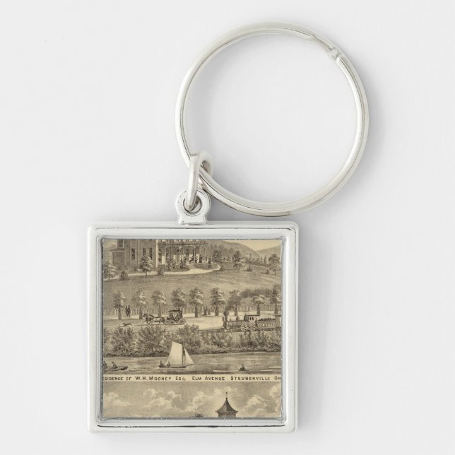 Residence of WH Mooney Keychain (Front)