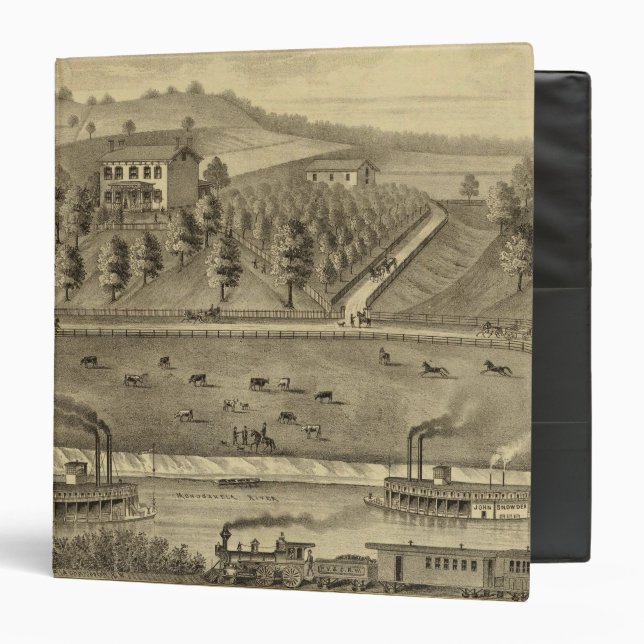 Residence of William Schrader 3 Ring Binder (Front/Inside)