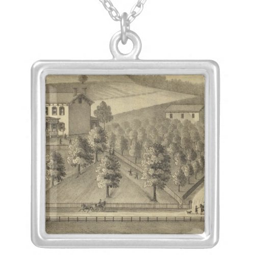 Residence of William Schrader Silver Plated Necklace