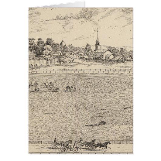 Residence, stables, and driving park cards (Front)