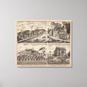 Residences and Breweries in Rochester, Minnesota Canvas Print