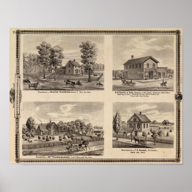 Residences and store in Polk County Poster (Front)