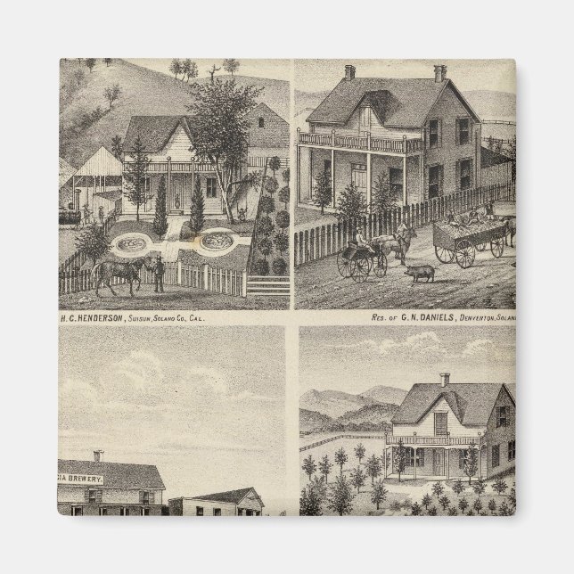 Residences, Brewery, ranch Magnet (Front)