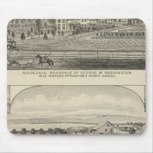 Residences, Farms, and Horses of Kansas Mouse Pad