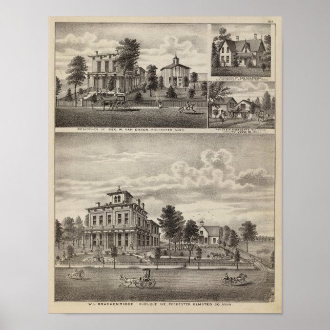 Residences in Rochester, Minnesota Poster (Front)