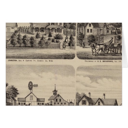 Residences, Minnesota 3 Cards (Front Horizontal)