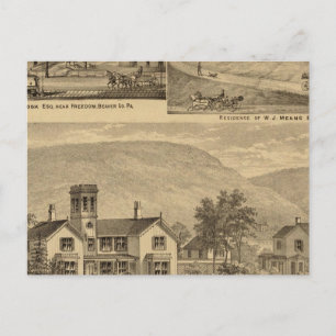 Residences of HJ Murdoch Postcard