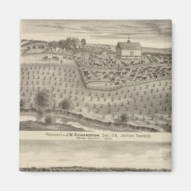 Residences of JW Richardson & JD McGlothlen Magnet (Front)