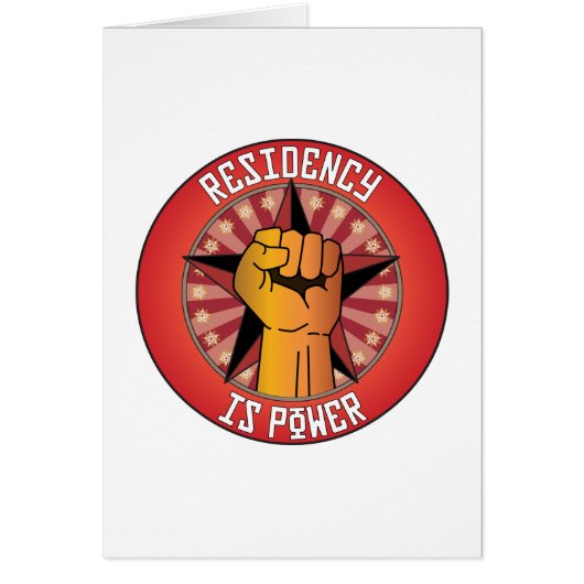Residency Is Power Cards (Front)
