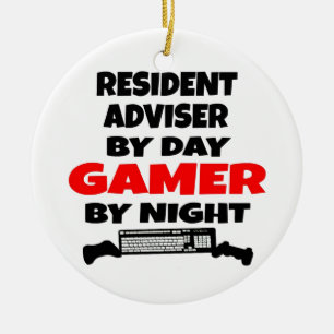 Resident Adviser Gamer Ceramic Ornament