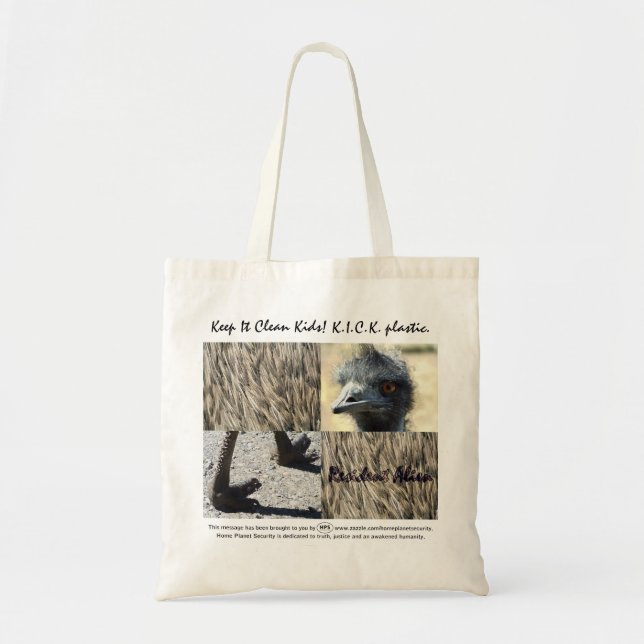 Resident Alien says Keep It Clean, Kids! Tote Bag (Front)