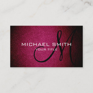 Resident Evil Red leather Business Card