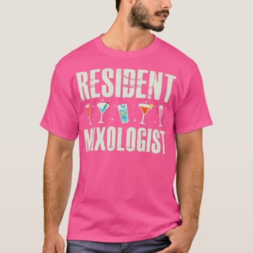 Resident Mixologist Funny Barkeeper T_Shirt