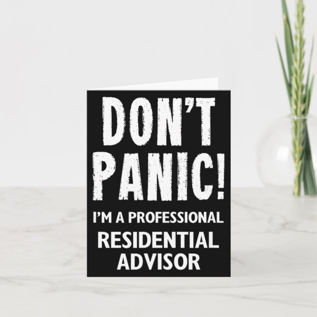 Residential Advisor  Card (Front)