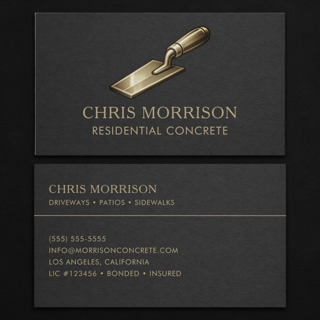 Residential Concrete Professional Business Card (Creator Uploaded)