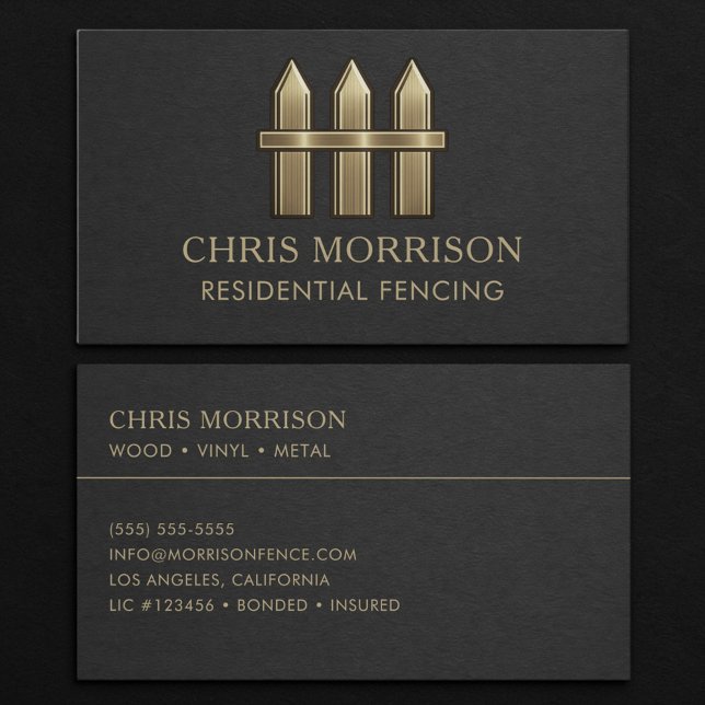 Residential Fencing Business Card (Creator Uploaded)