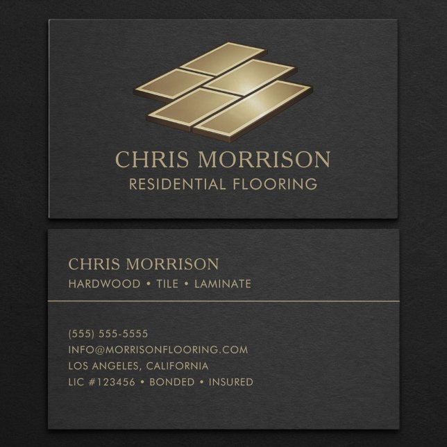 Residential Flooring Professional Business Card (Creator Uploaded)