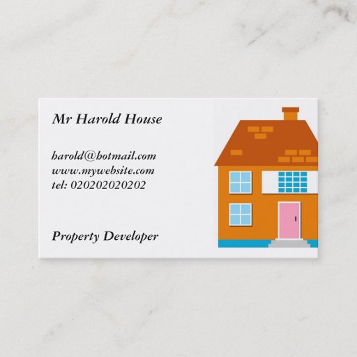 Customizable Residential Homes, Business Card Templates