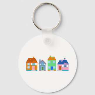 Residential Homes Keychain