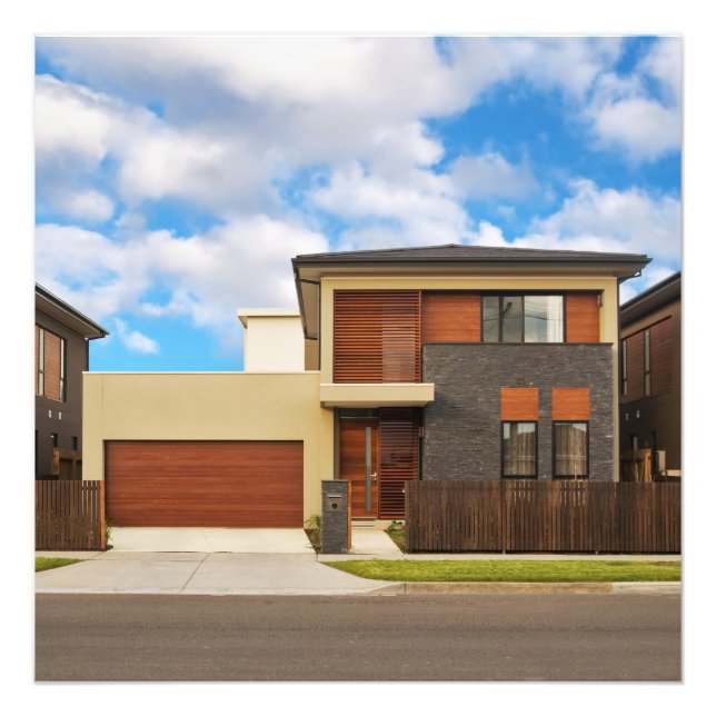 Residential house photo print (Front)