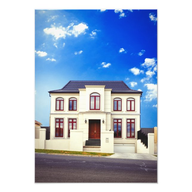 Residential house photo print (Front)