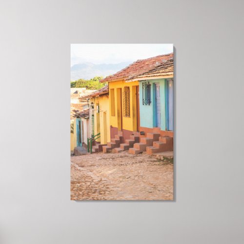 Residential houses Trinidad Cuba Canvas Print