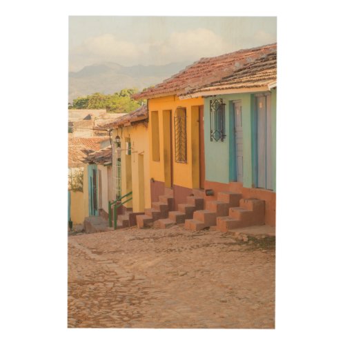 Residential houses Trinidad Cuba Wood Wall Decor