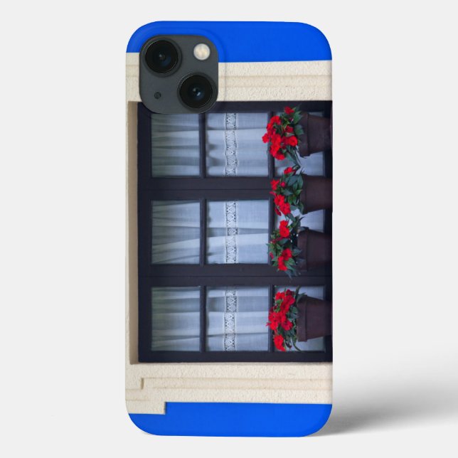 Residential housing with flowers in windows Case-Mate iPhone case (Back)