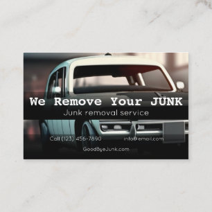 Residential junk removal business card