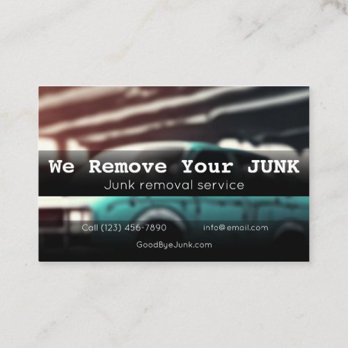 Residential junk removal business card