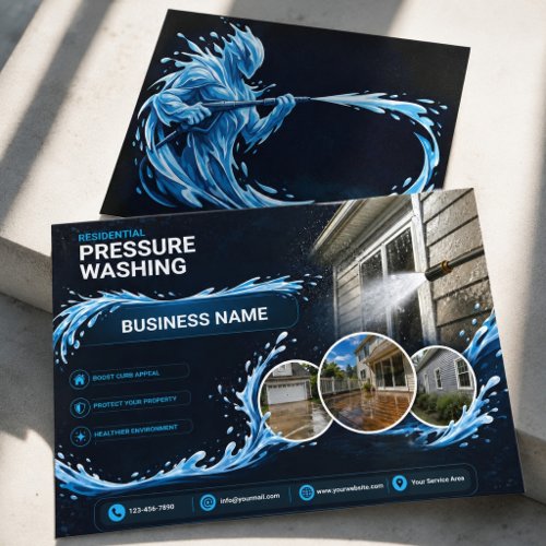 Residential Pressure Washing Liquid Guardian Logo Flyer