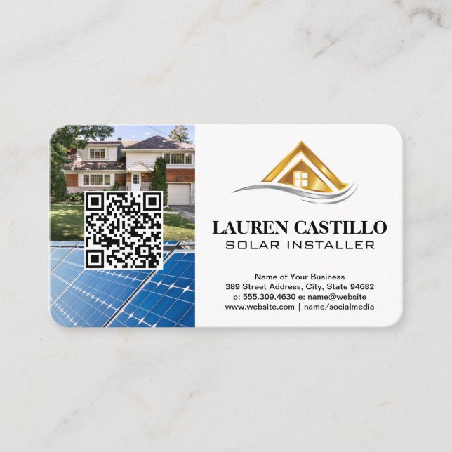 Residential | Solar Technology | Energy Business Card (Front)