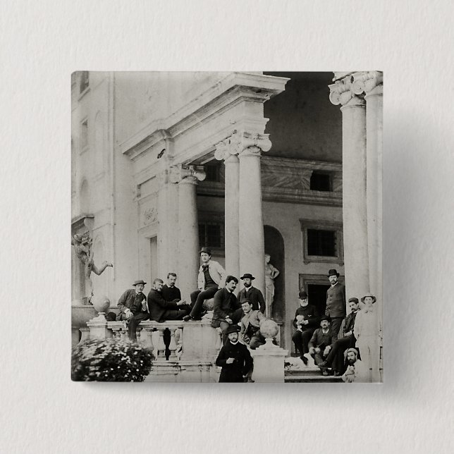 Residents of Villa Medici in Rome Pinback Button (Front)