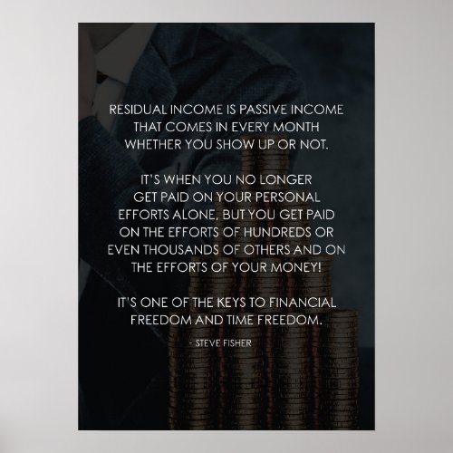 Residual Income _ Success Motivation Poster