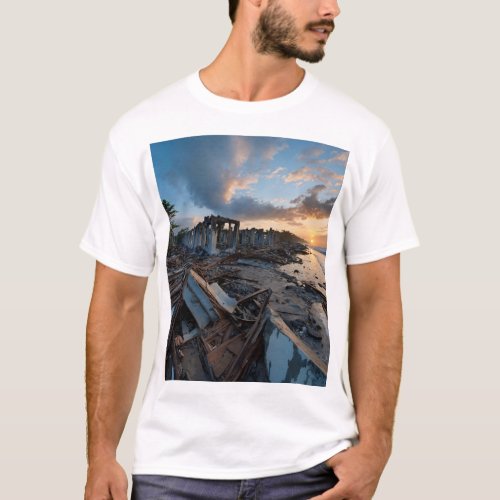 Resilience Amidst Ruins T_Shirt