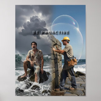 Resilience Built Before the Waves Poster