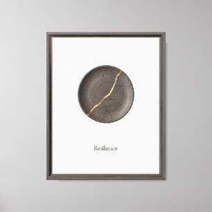 Resilience Canvas Print Kintsugi Gold Repair