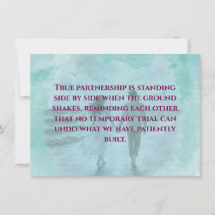 Resilience & Love Romantic Quote Standard Postcard
