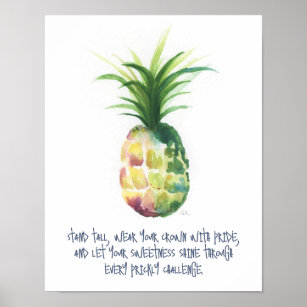 Resilience Motivational Posters Pineapple