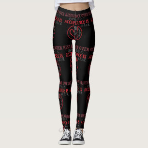 Resilience Over Everything   Acceptance Is Tool Leggings