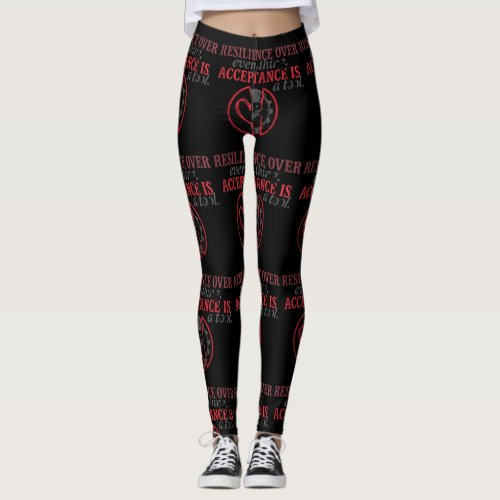 Resilience Over Everything | Acceptance Is Tool Leggings