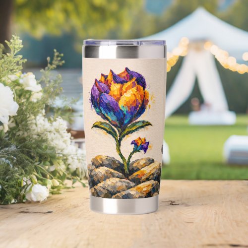 Resilience (purple brush stroke purple edition) insulated tumbler