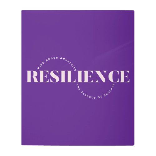 Resilience â Rise Above Adversity The Essence Of  Metal Print