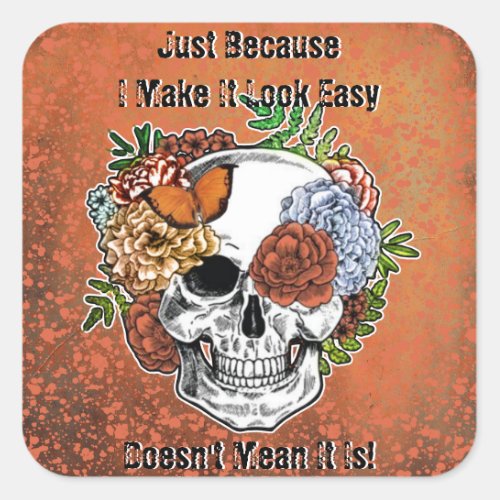 Resilience Tenacity Unyielding Spirit Affirmations Square Sticker