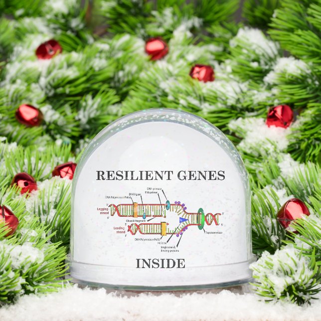 Resilient Genes Inside DNA Replication Biology Snow Globe (Christmas)