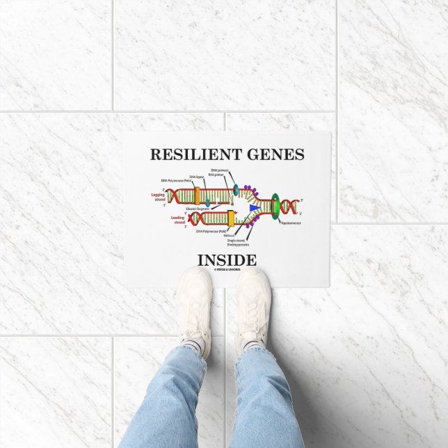 Resilient Genes Inside DNA Replication Humor Doormat (Indoor)