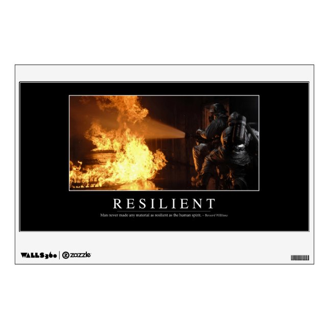 Resilient: Inspirational Quote Wall Decal (Front)