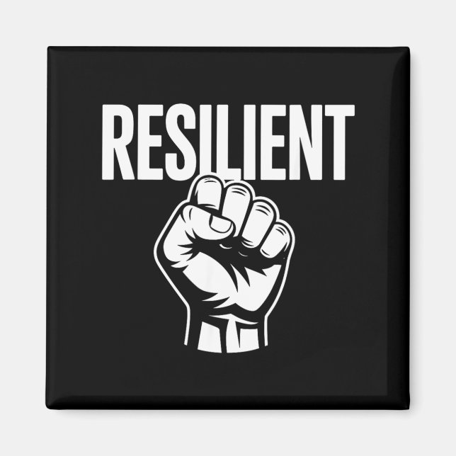 Resilient Mental Strength Self-Esteem Motivation Magnet (Front)