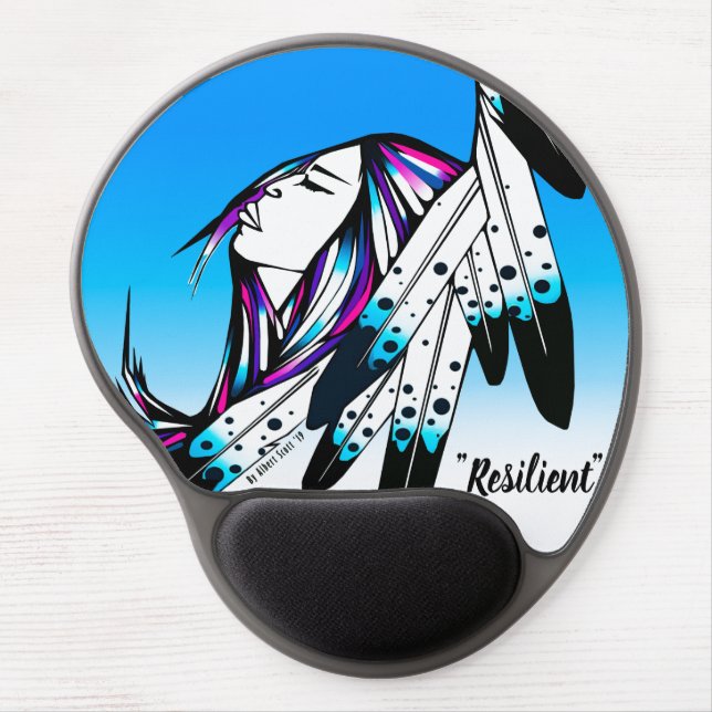 Resilient - Refined Blue - Gel mouse pad (Front)