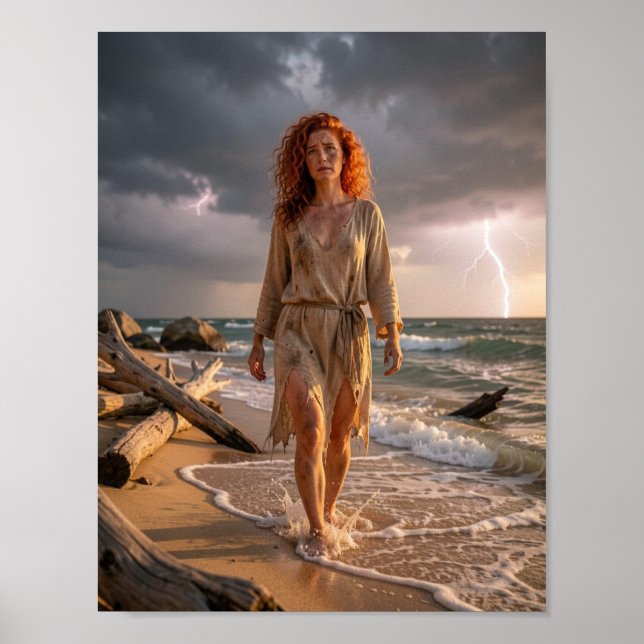 Resilient Soul Beneath the Sea Storm Poster (Front)